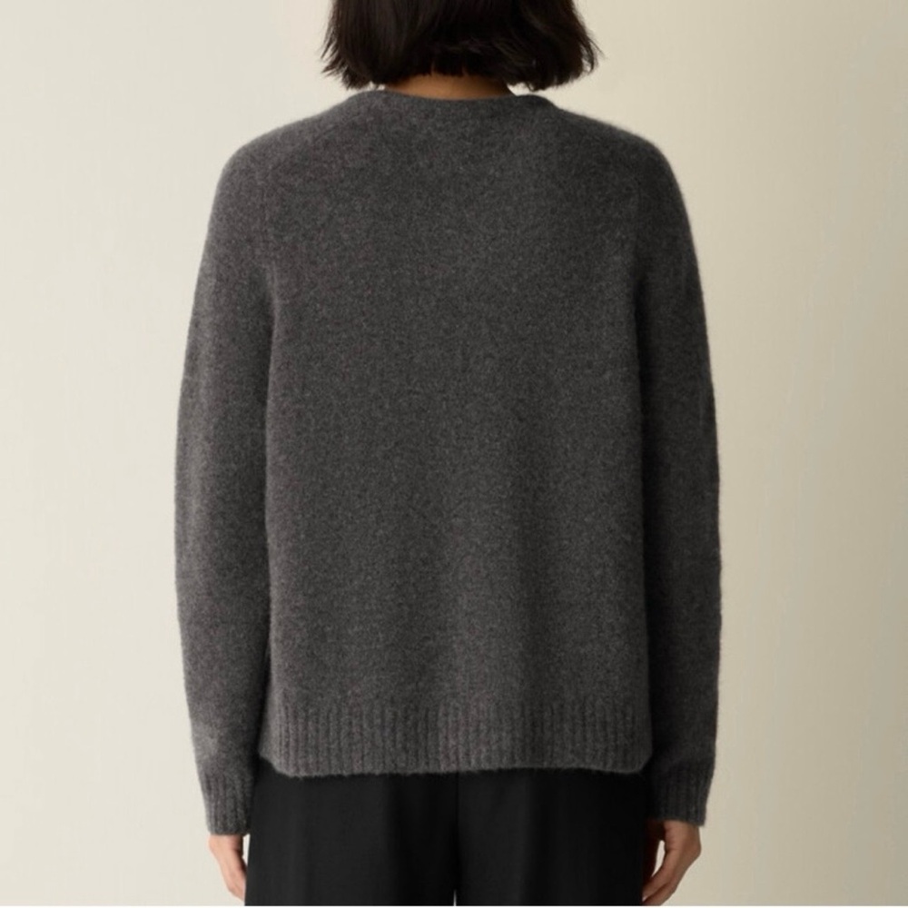 Eileen Fisher Cashmere Silk Boucle Bliss Crew Neck sweater ~ NWT - Picture 3 of 4